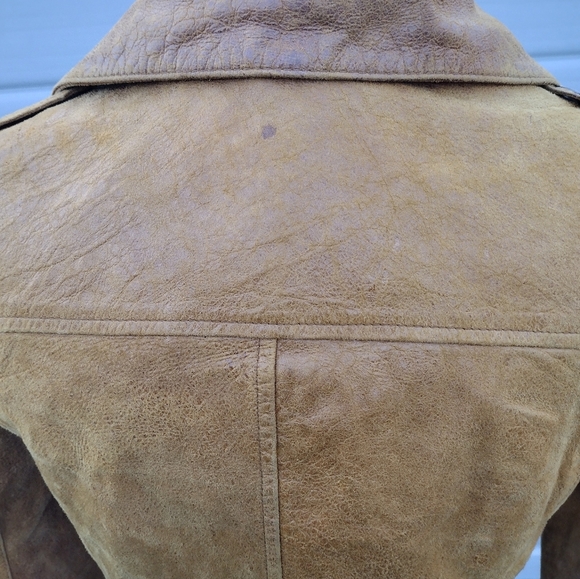 Vintage Women’s Leather Levi’s Motorcycle Jacket Size XS FLAWS See All Pics - Picture 6 of 16